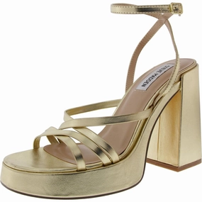 Affection Womens Strappy Patent Platform Sandals