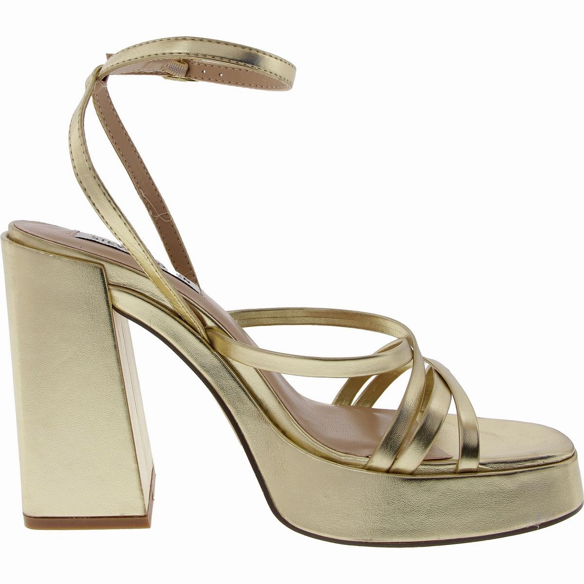 Affection Womens Strappy Patent Platform Sandals