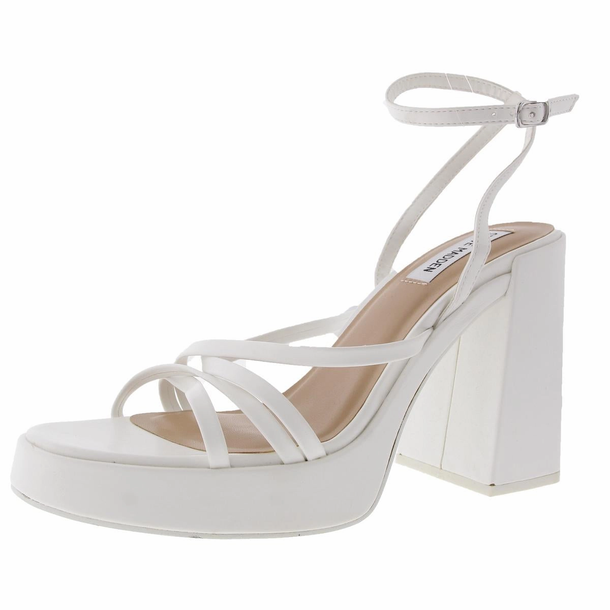 Affection Womens Strappy Patent Platform Sandals