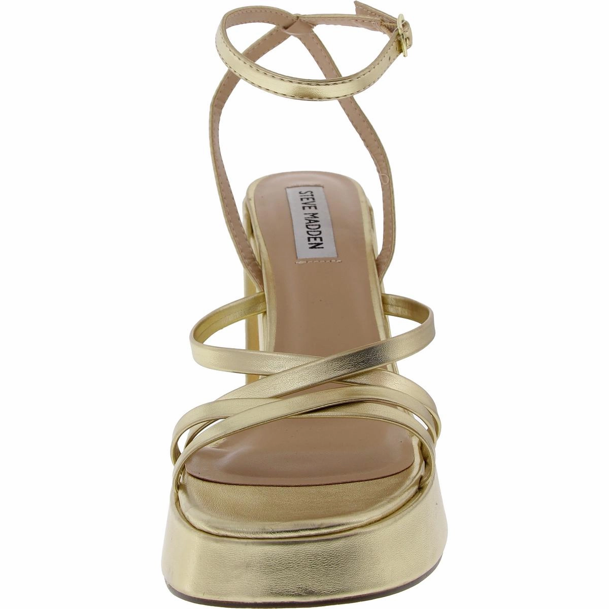 Affection Womens Strappy Patent Platform Sandals