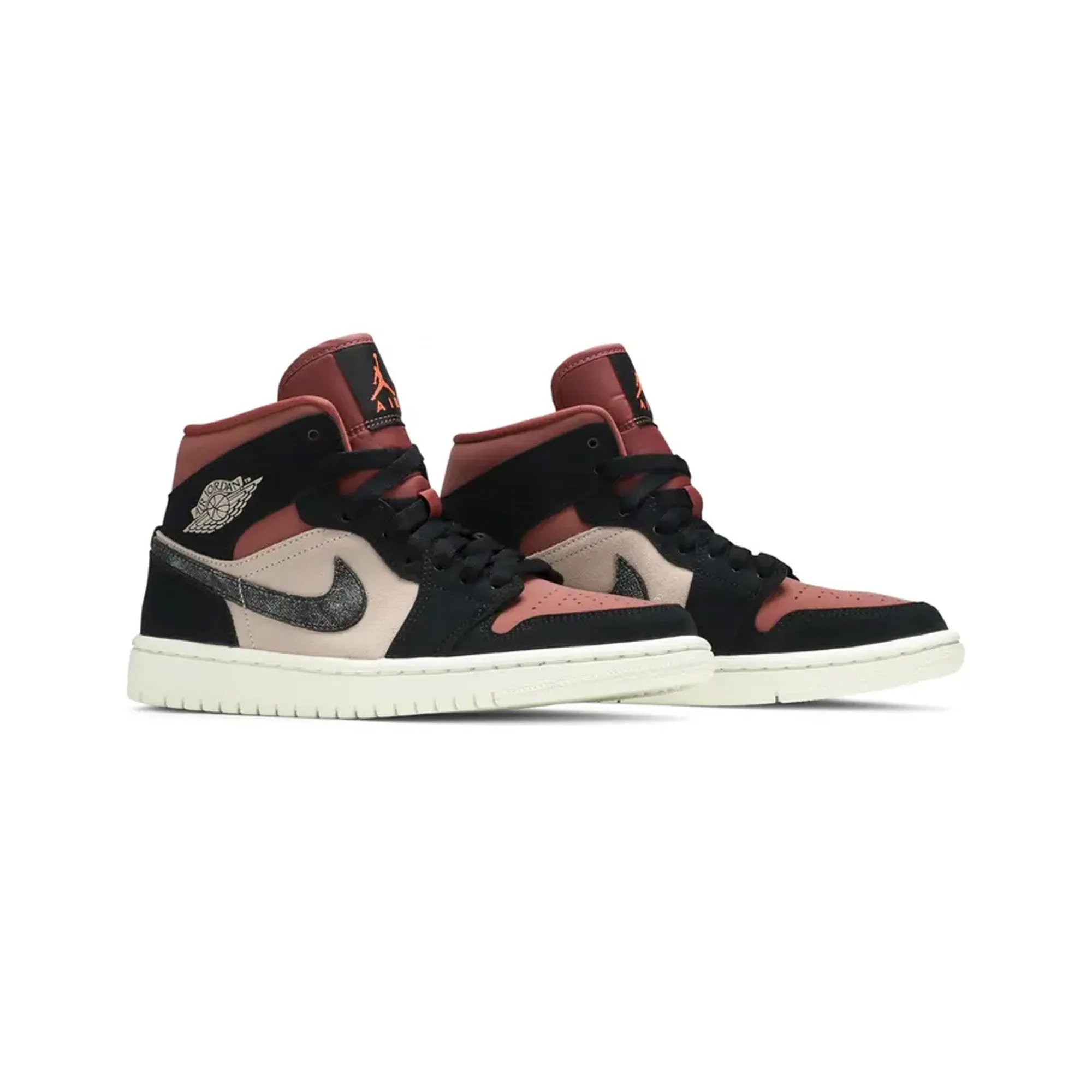Air Jordan 1 Mid W 'Burgundy Dusty Pink'
