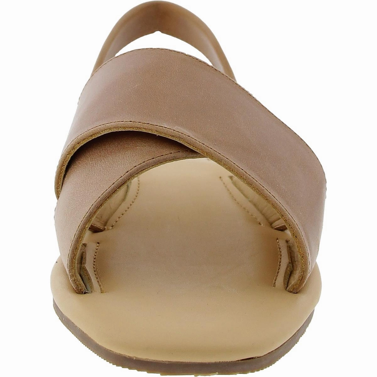All-Day Cross Strap Womens Criss-Cross Leather Slingback Sandals
