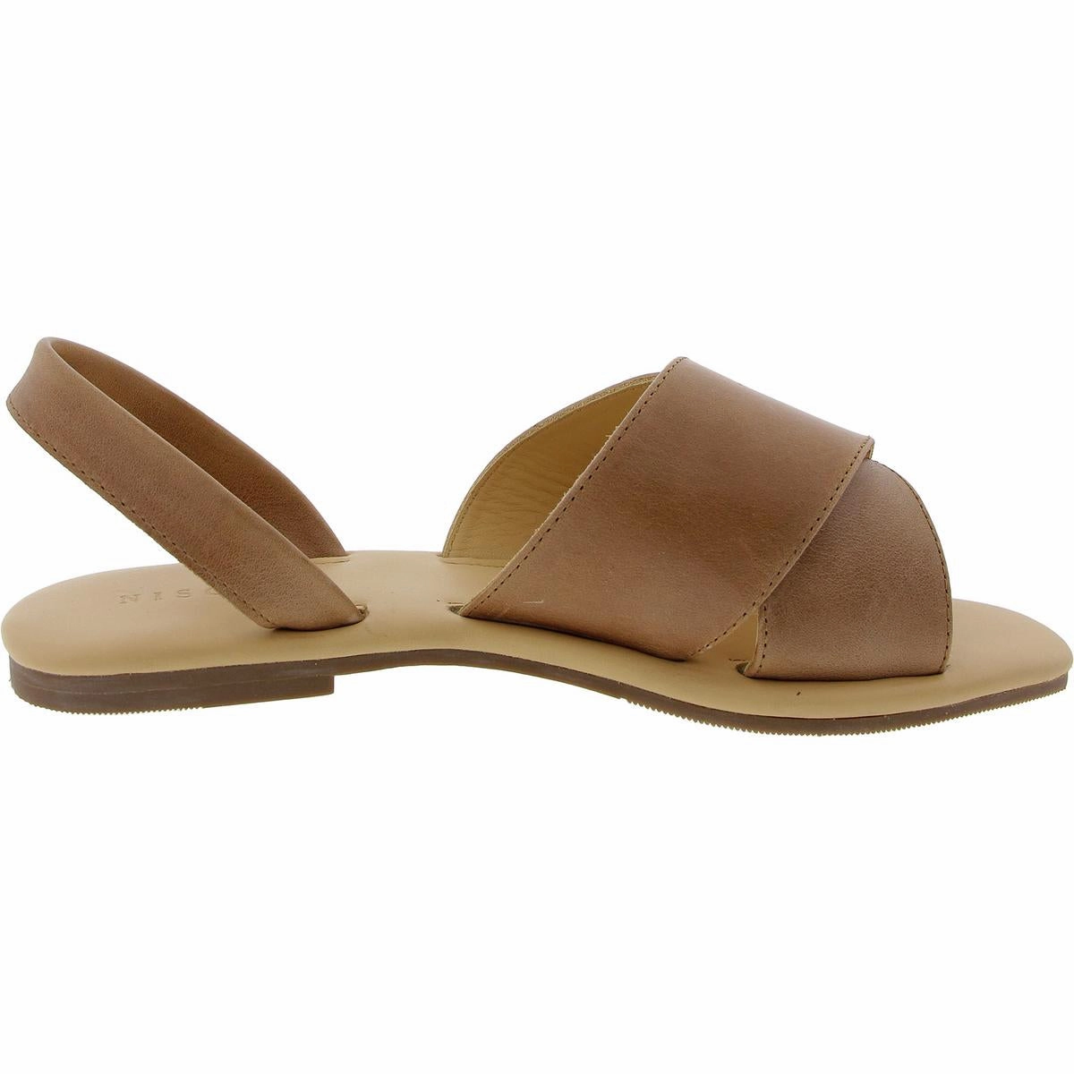 All-Day Cross Strap Womens Criss-Cross Leather Slingback Sandals
