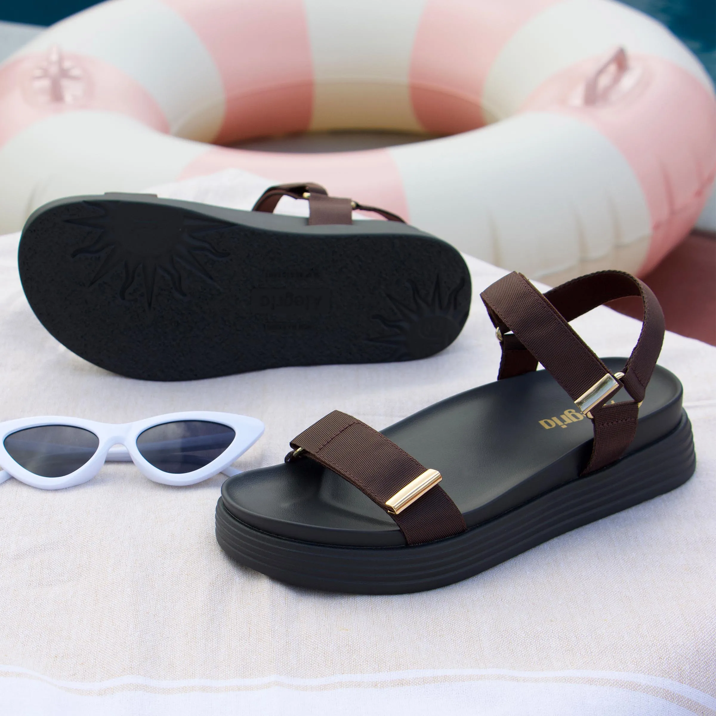 Allyson Chocolate Sandal