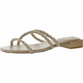 Annah Womens Braided Suede Slide Sandals