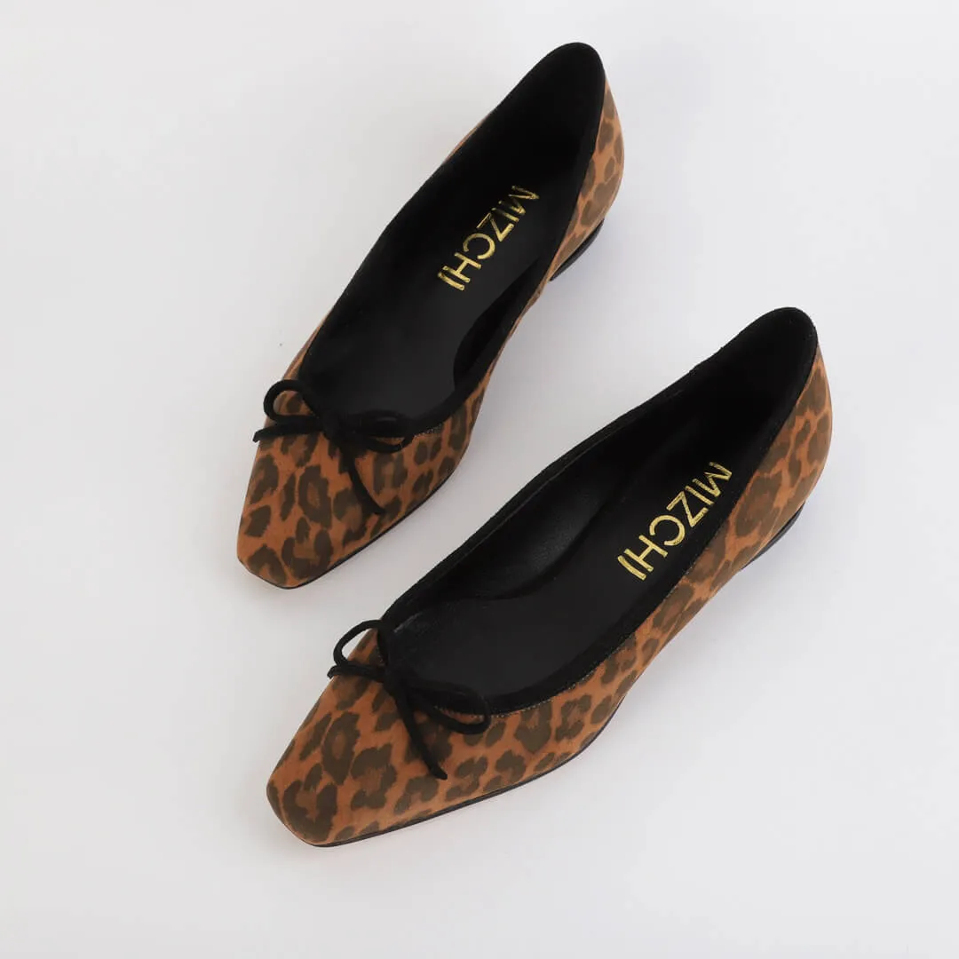 ARRABELLA - leopard ballerina pumps