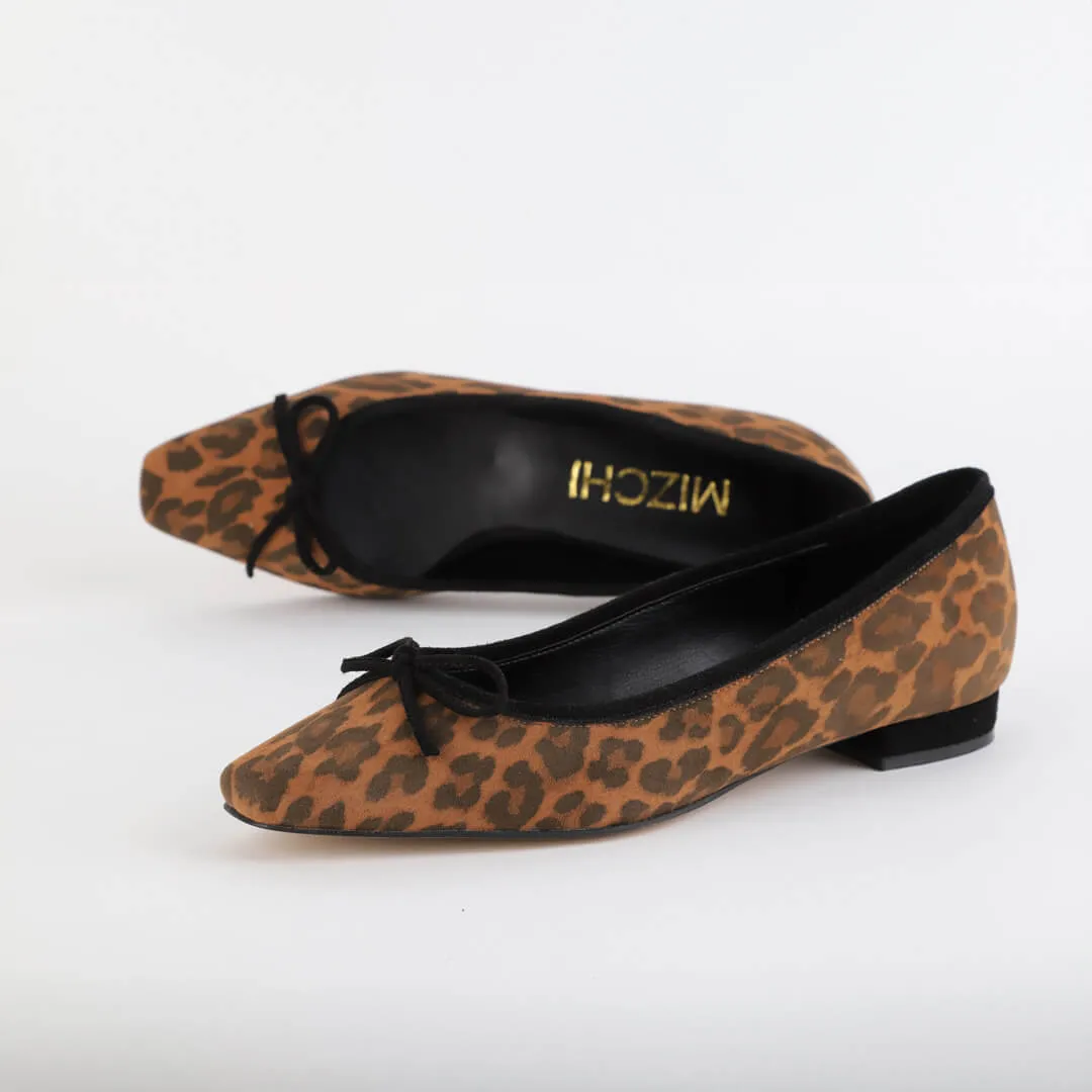 ARRABELLA - leopard ballerina pumps