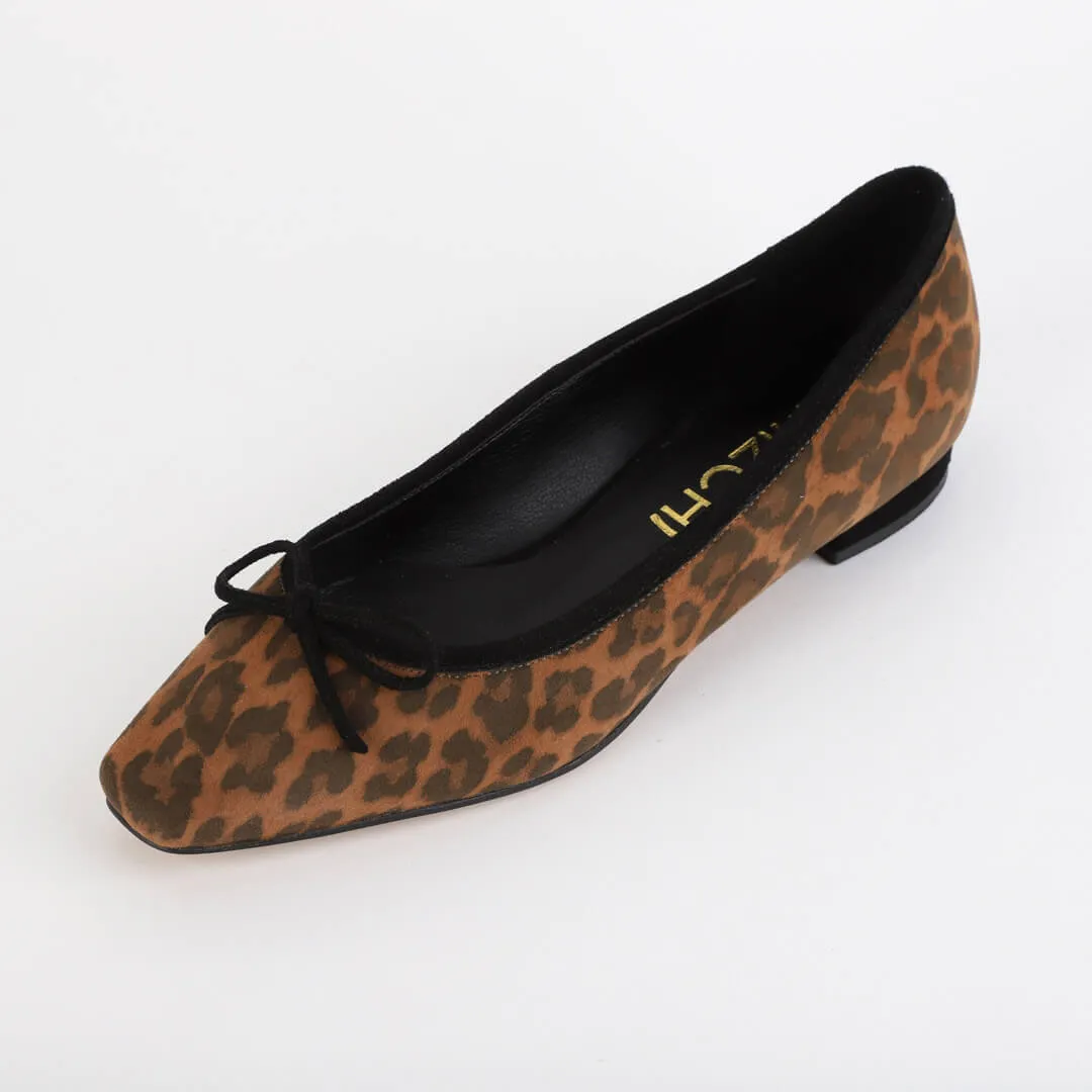 ARRABELLA - leopard ballerina pumps
