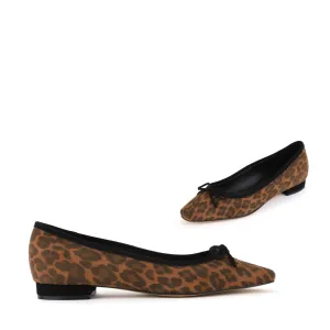 ARRABELLA - leopard ballerina pumps