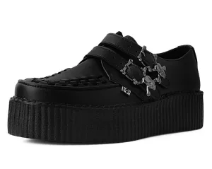 Black TUKskin 2-Buckle Skull Creeper