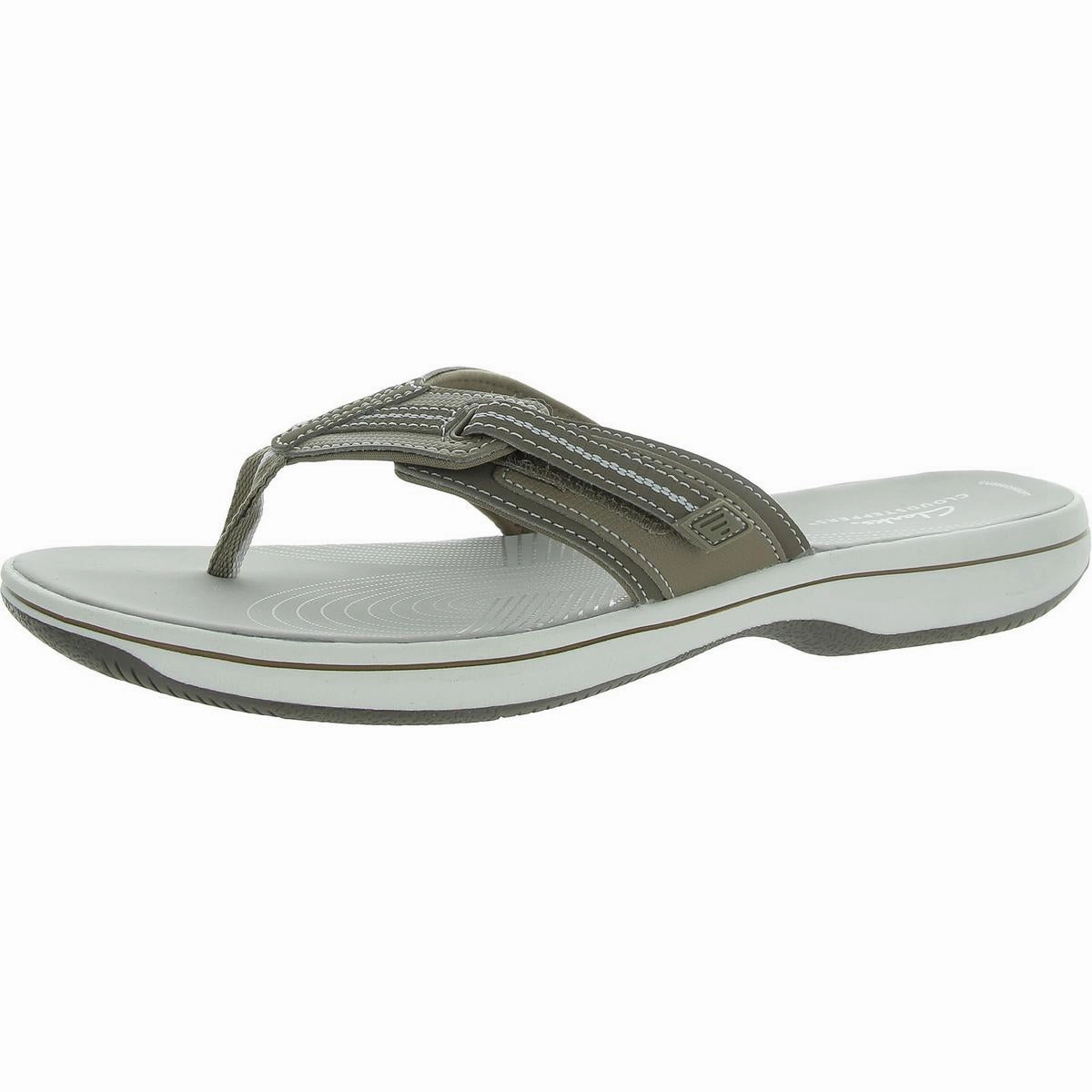 Brinkley Jazzh Womens Toe-Post Cushioned Footbed Flip-Flops