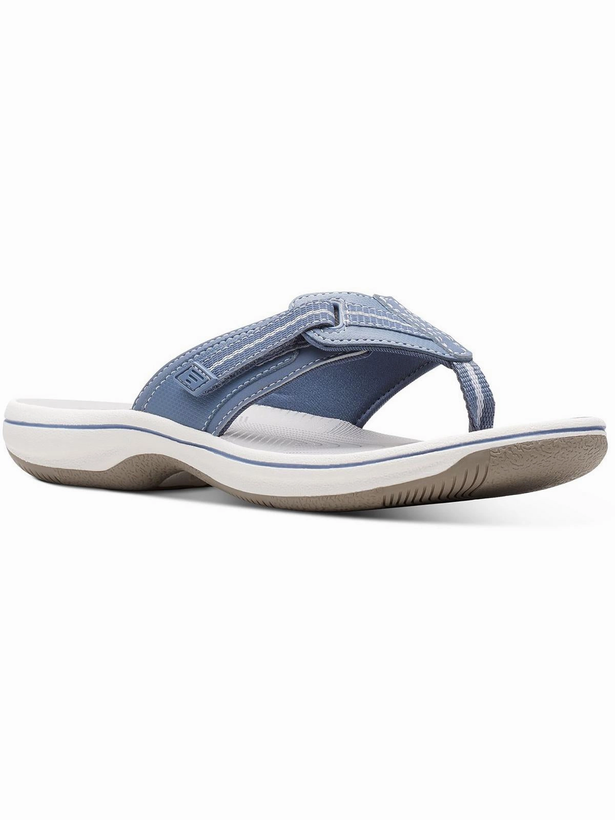 Brinkley Jazzh Womens Toe-Post Cushioned Footbed Flip-Flops