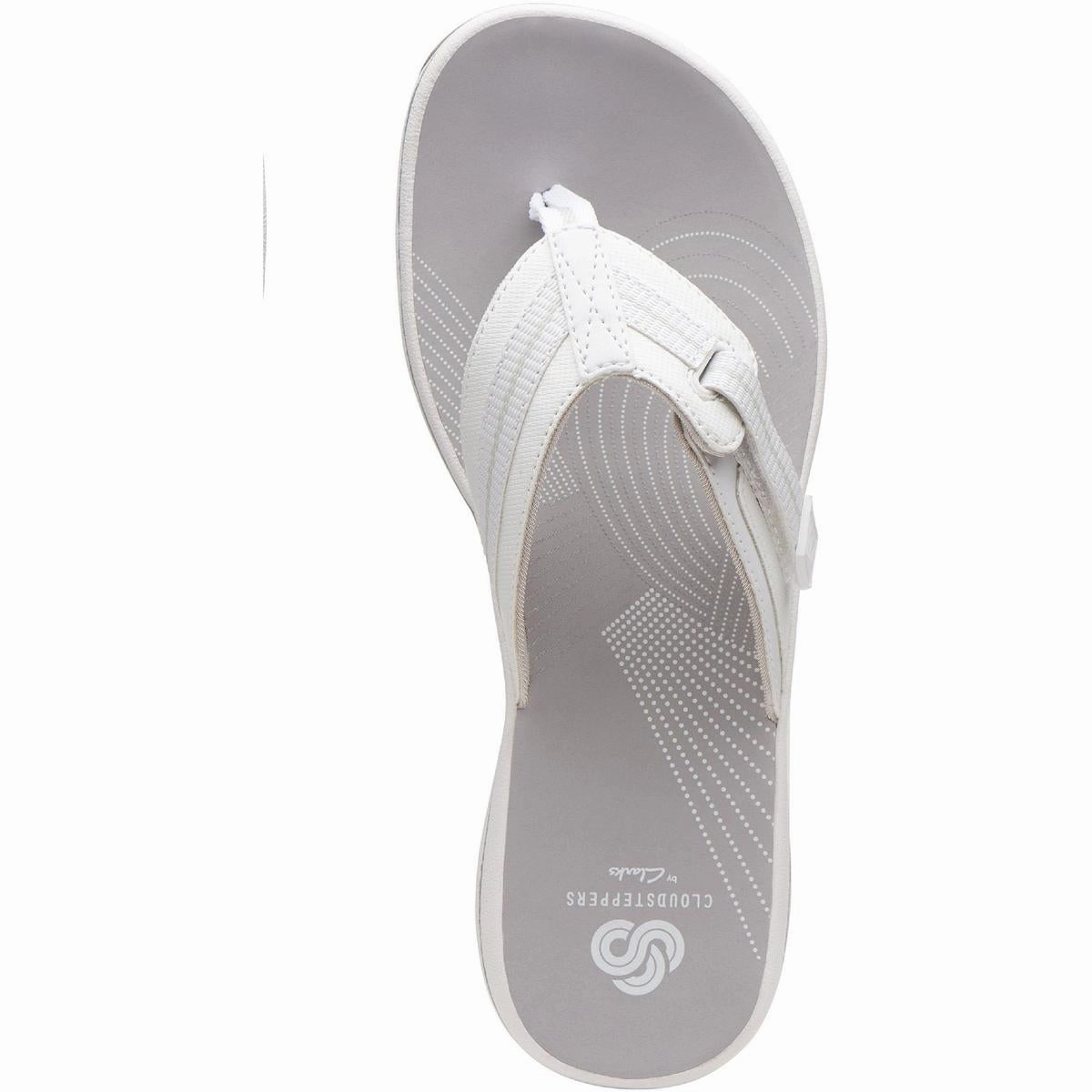 Brinkley Jazzh Womens Toe-Post Cushioned Footbed Flip-Flops