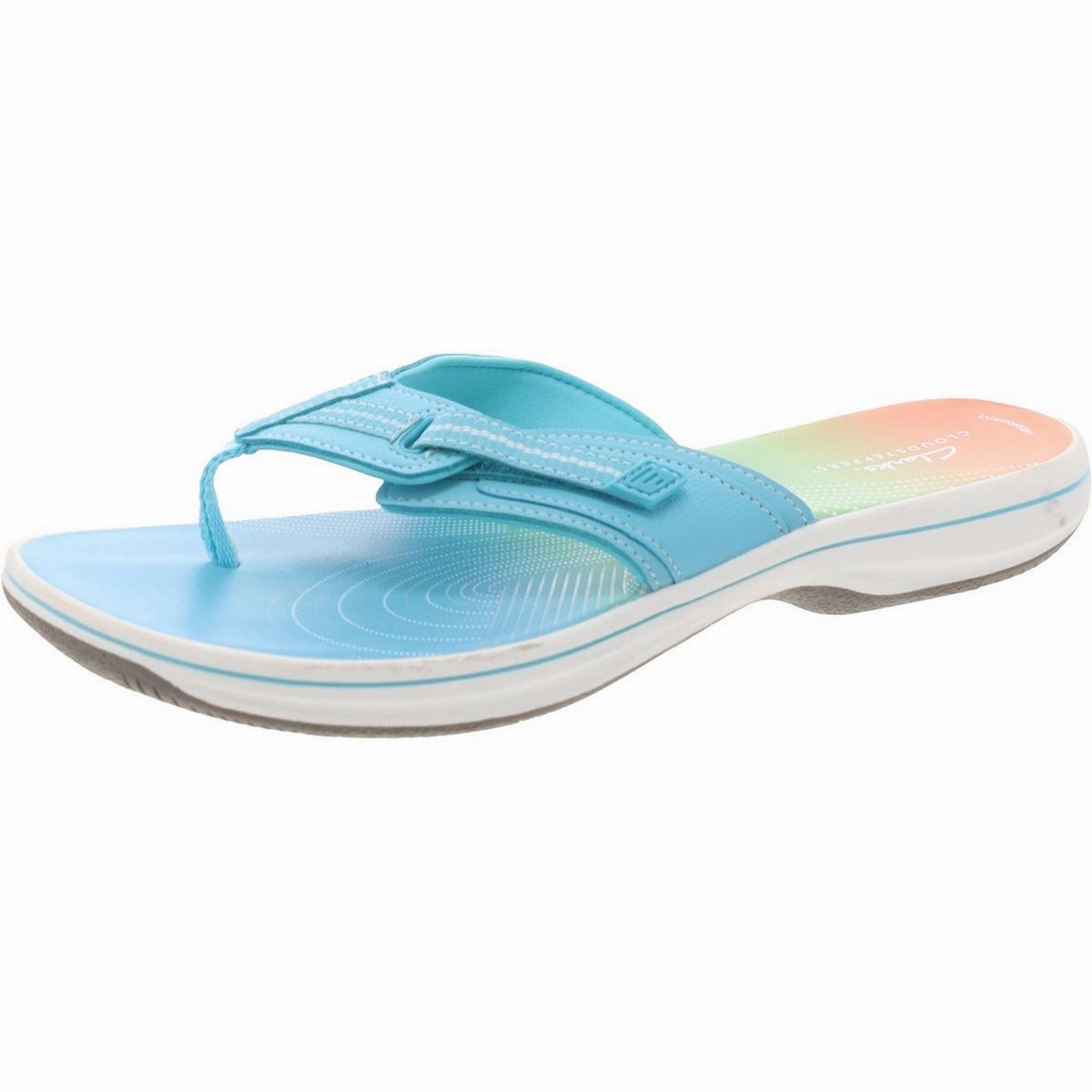 Brinkley Jazzh Womens Toe-Post Cushioned Footbed Flip-Flops