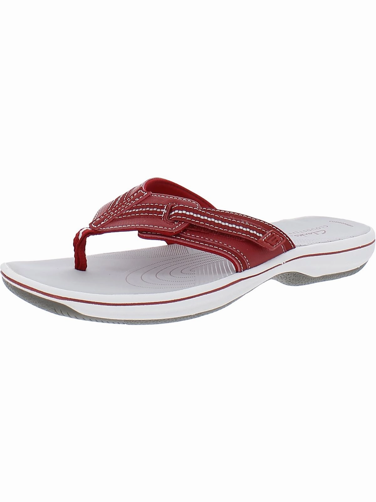 Brinkley Jazzh Womens Toe-Post Cushioned Footbed Flip-Flops