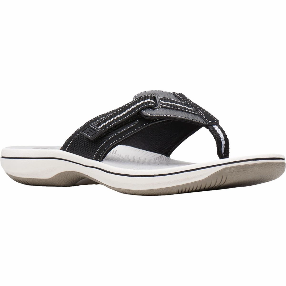 Brinkley Jazzh Womens Toe-Post Cushioned Footbed Flip-Flops