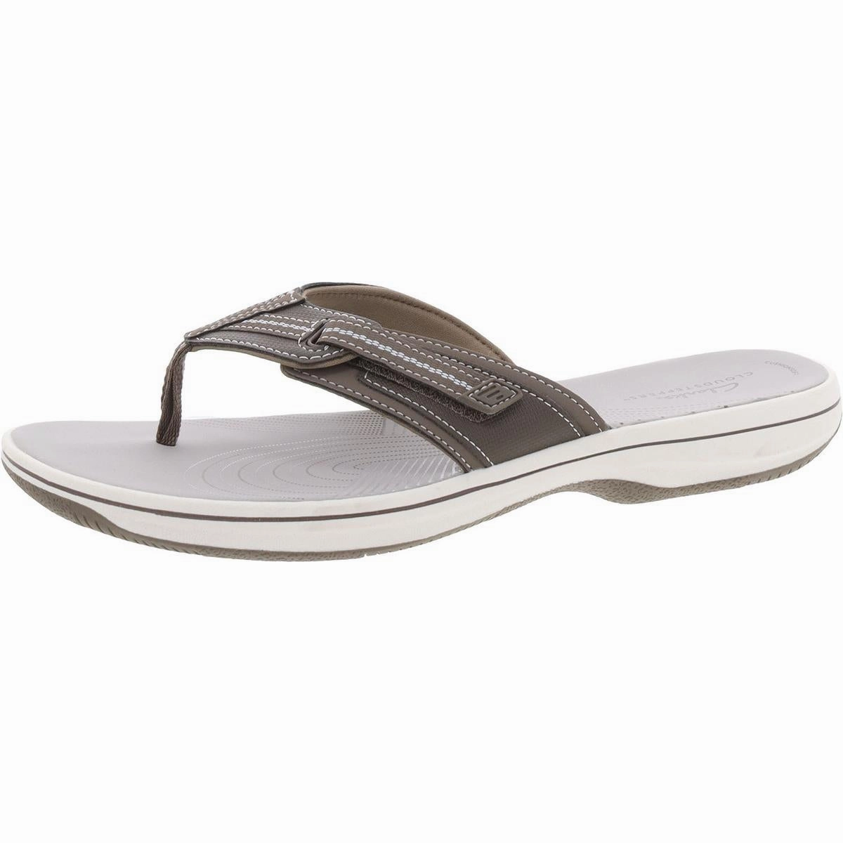 Brinkley Jazzh Womens Toe-Post Cushioned Footbed Flip-Flops