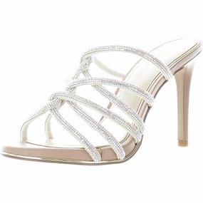 Brooke Womens Embellished Man Made Slide Sandals