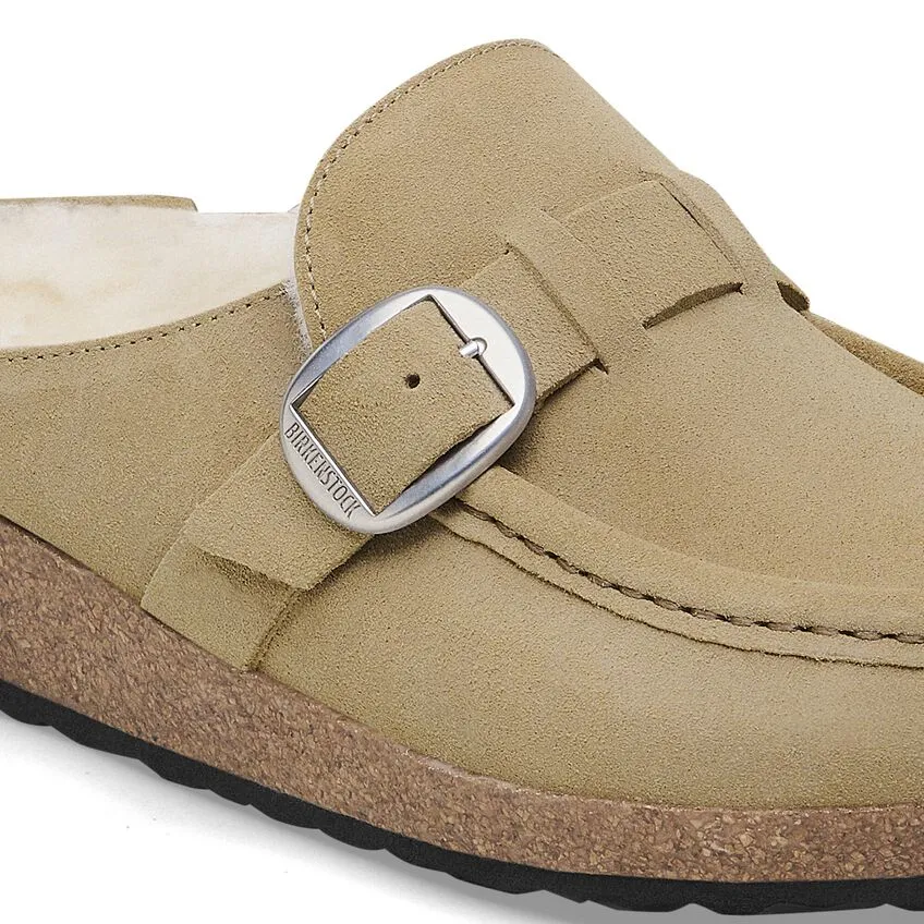 Buckley - Taupe Suede Shearling||Buckley - Sude fourrure taupe