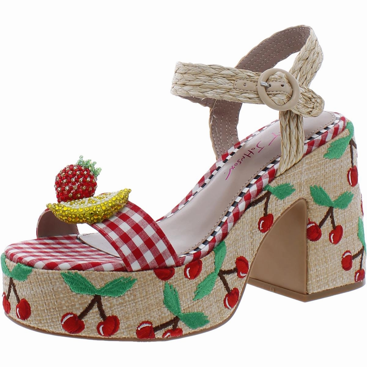Cheyne Womens Open Toe Ankle Strap Heels