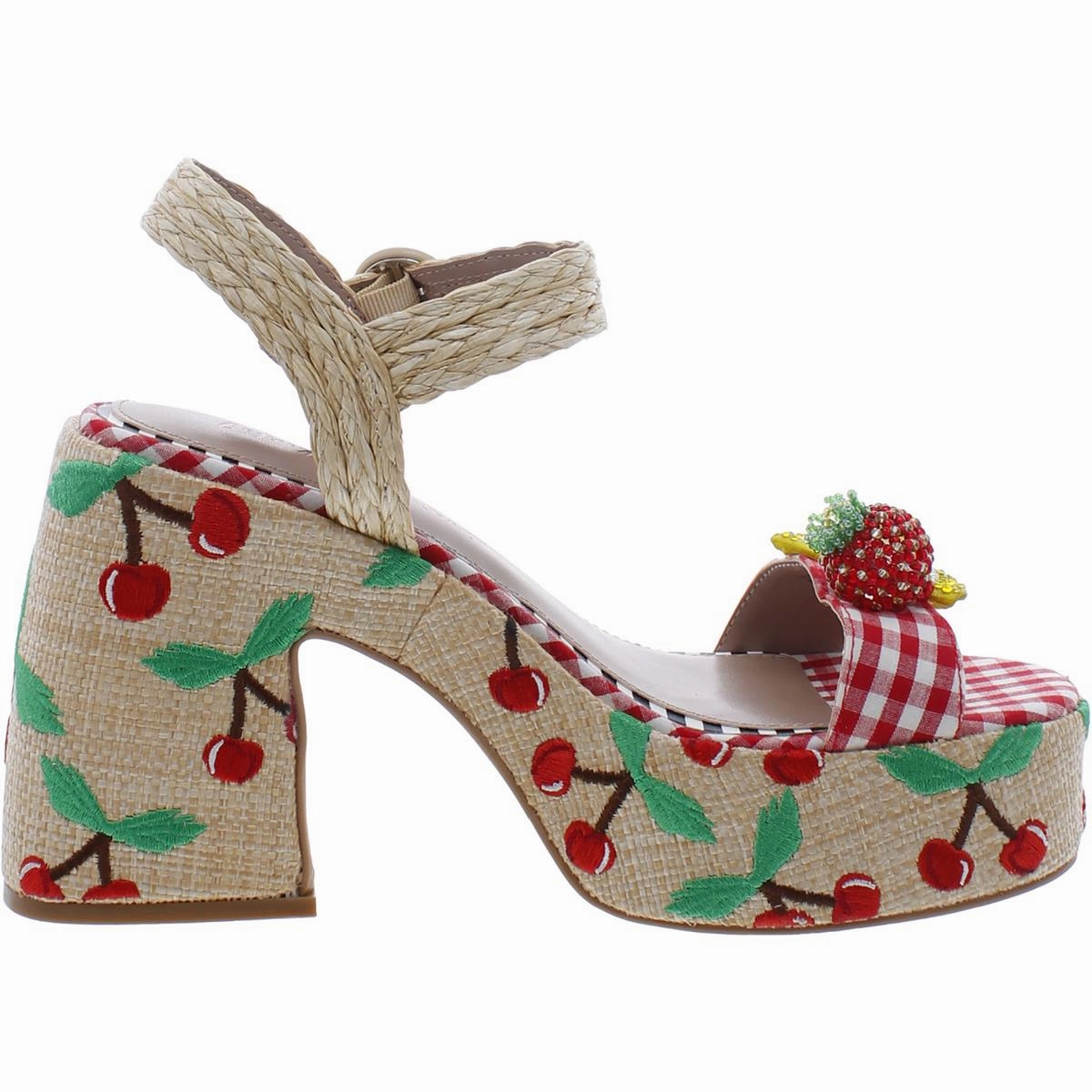Cheyne Womens Open Toe Ankle Strap Heels