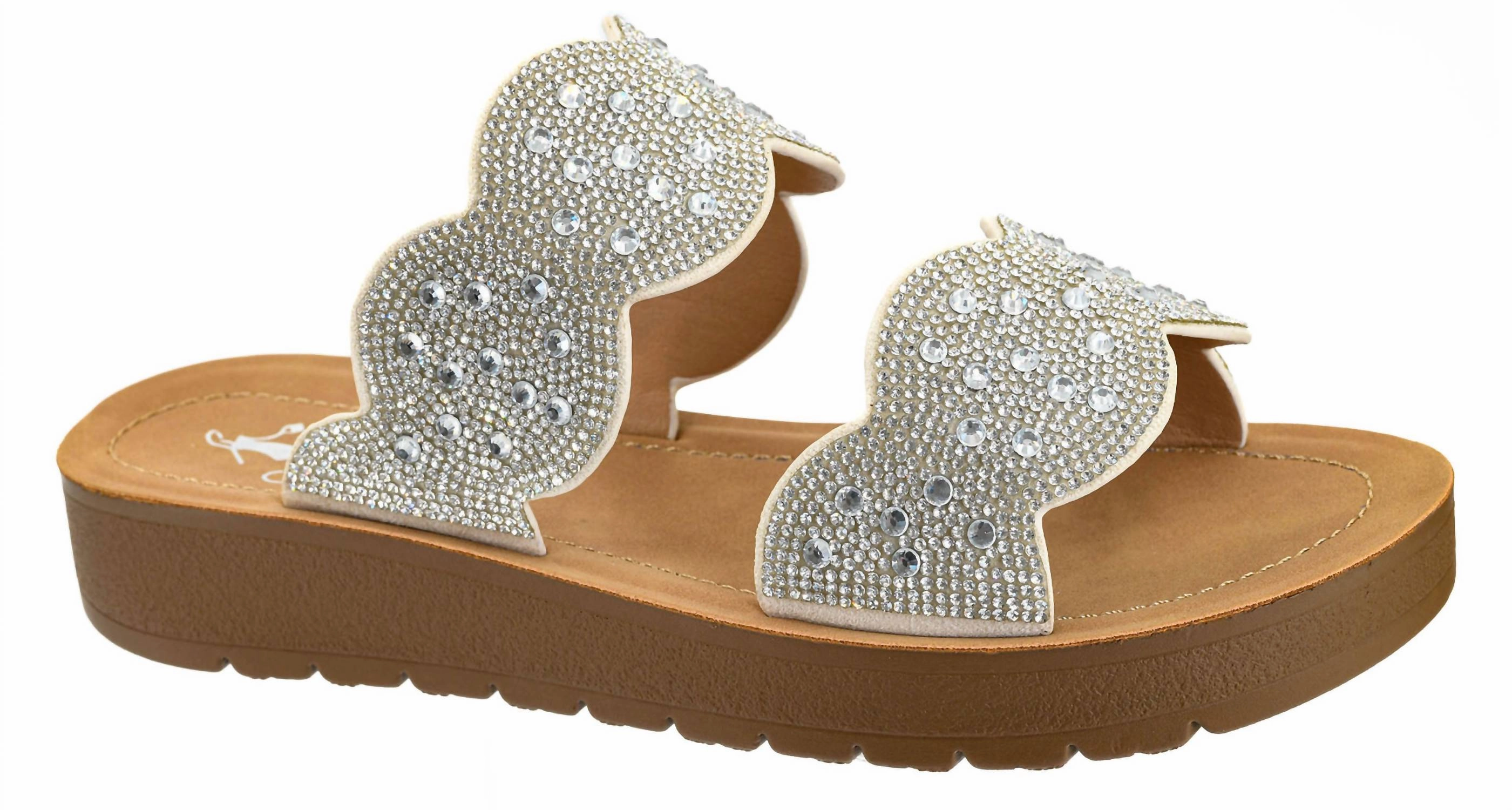 Clear Beaches Sandals In Silver