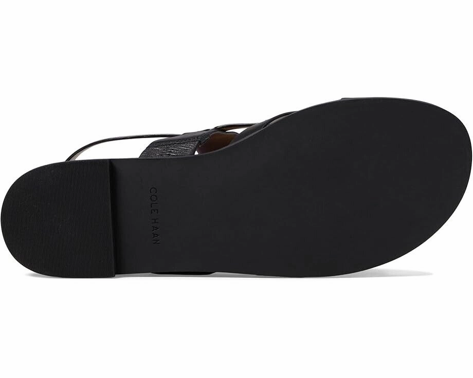 Cole Haan Fawn W30284 Slingback Women's 9 Black Leather Slip On Sandal FZP187 (Black,9)