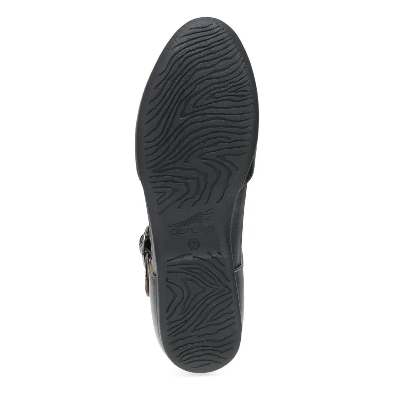 Dansko Women's Liv - Black/Pewter Metallic Nappa