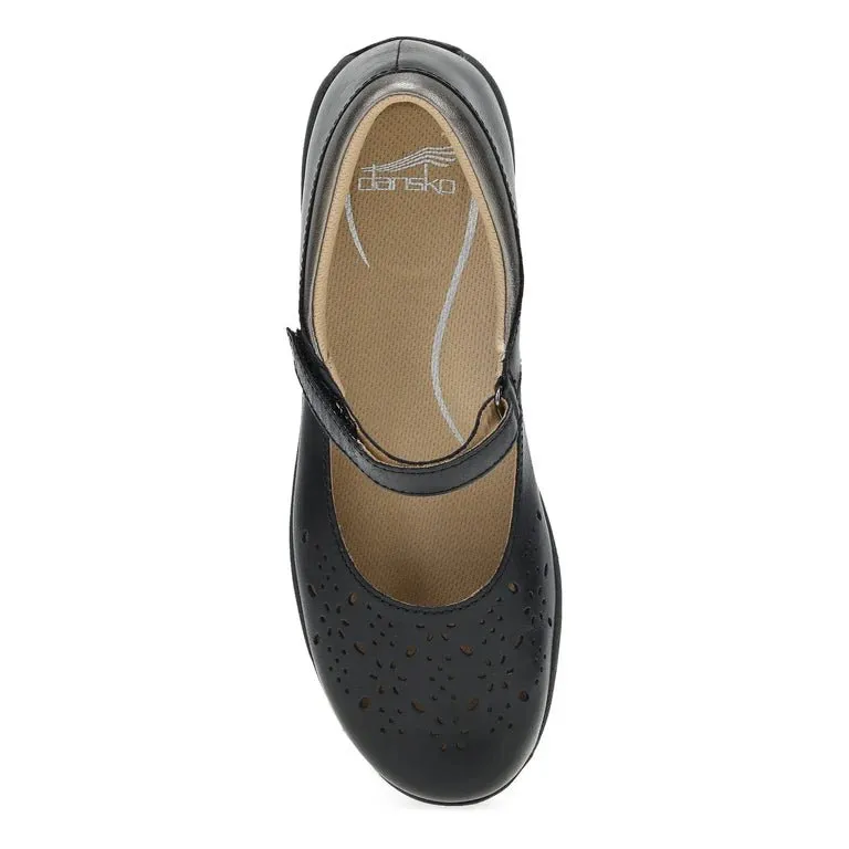 Dansko Women's Stacy - Black Waxy Burnished