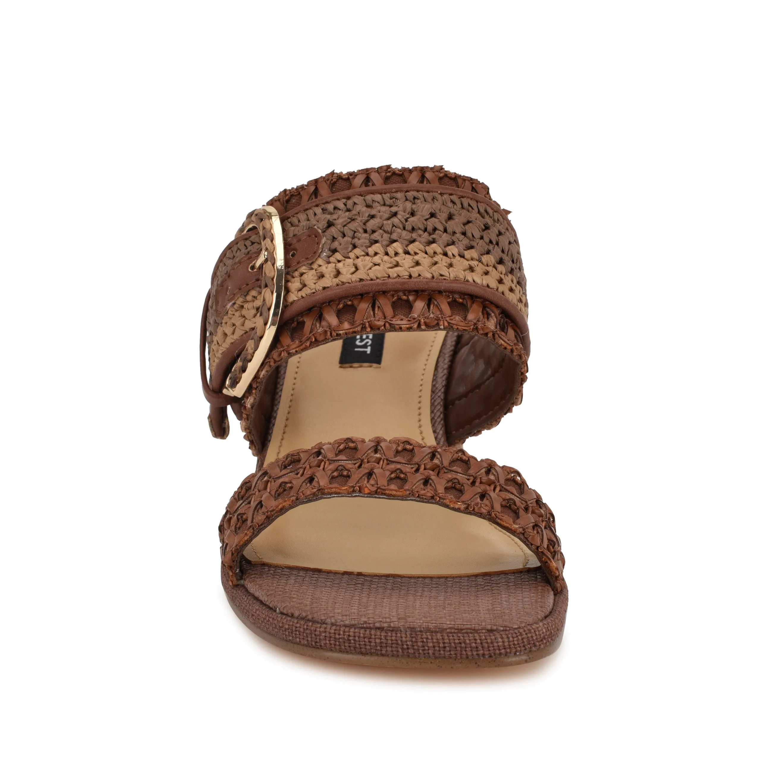 Ebels Block Heel Slide Sandals