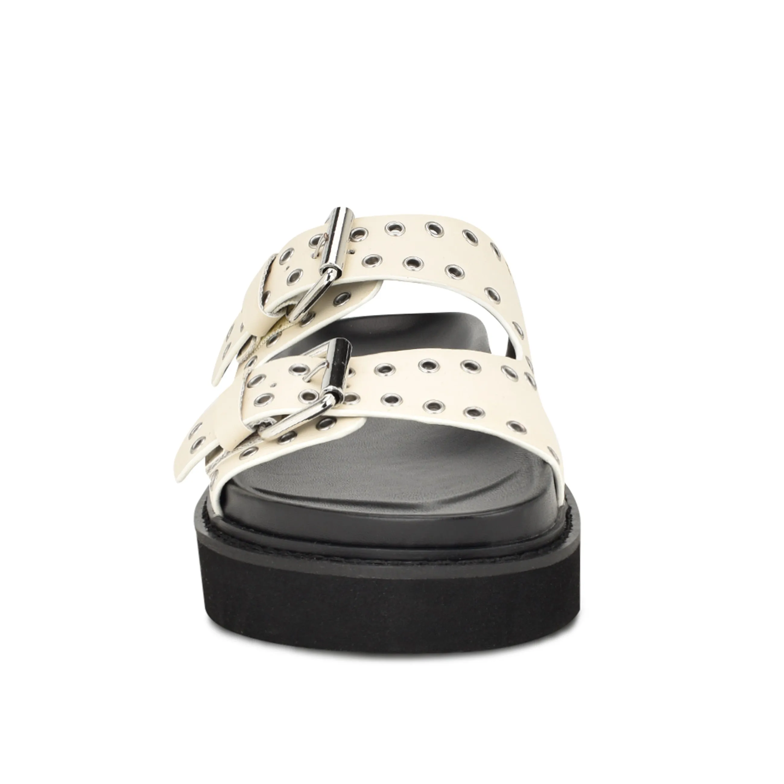 Eleny Buckle Slide Sandals