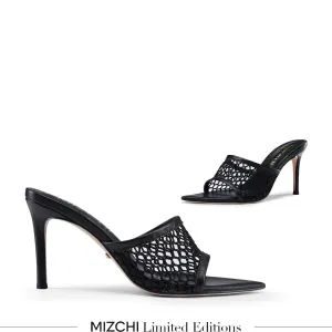 *Elowen - Black Mesh Mules