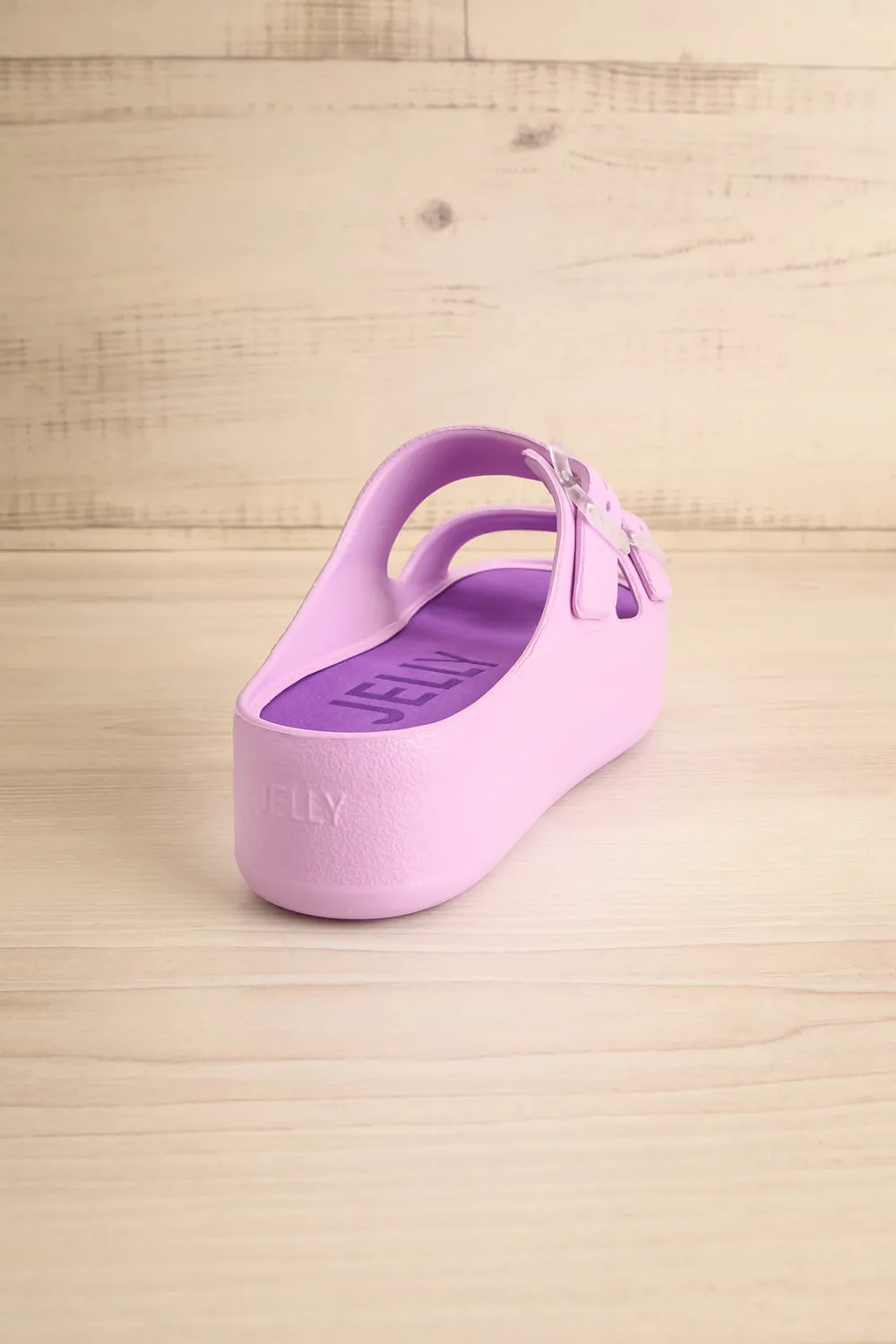 Fenix Lavender | Double Buckle Platform Sandals