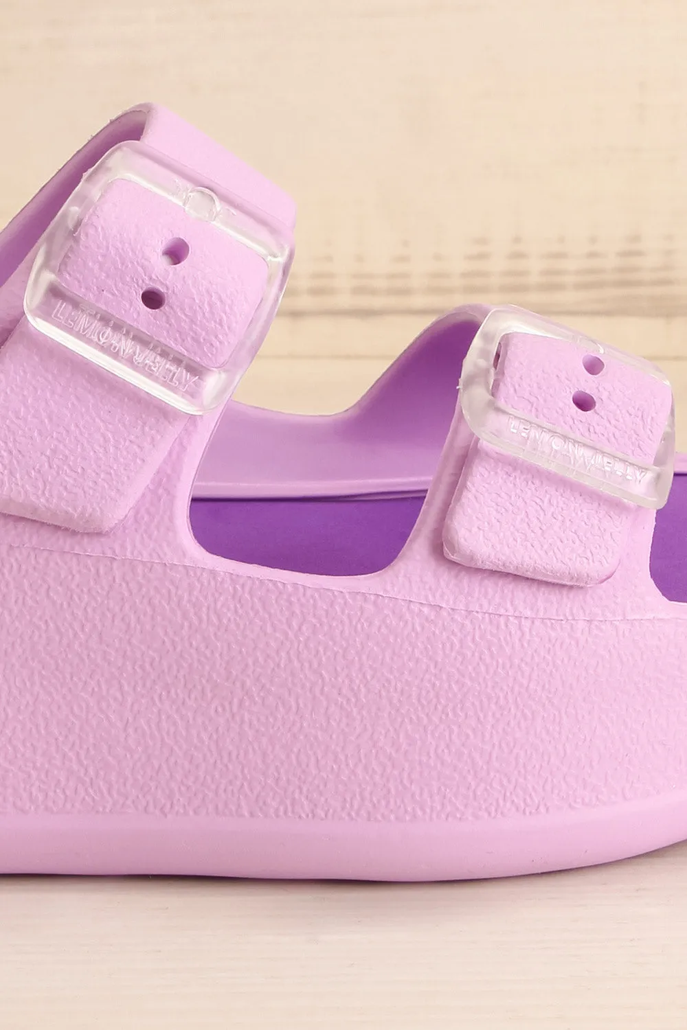 Fenix Lavender | Double Buckle Platform Sandals