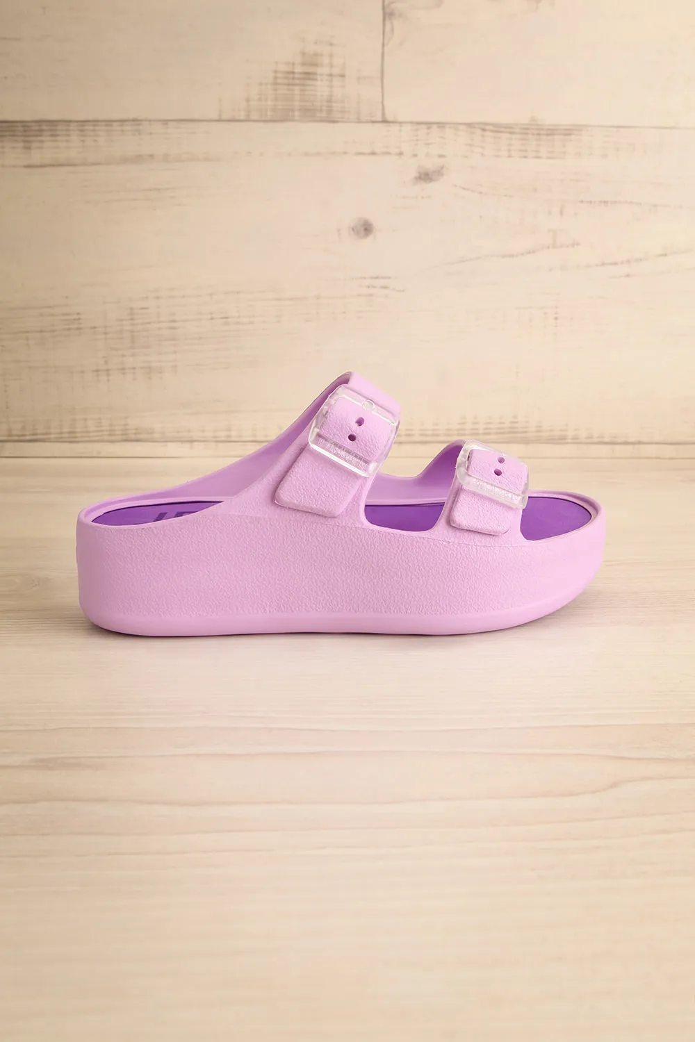 Fenix Lavender | Double Buckle Platform Sandals