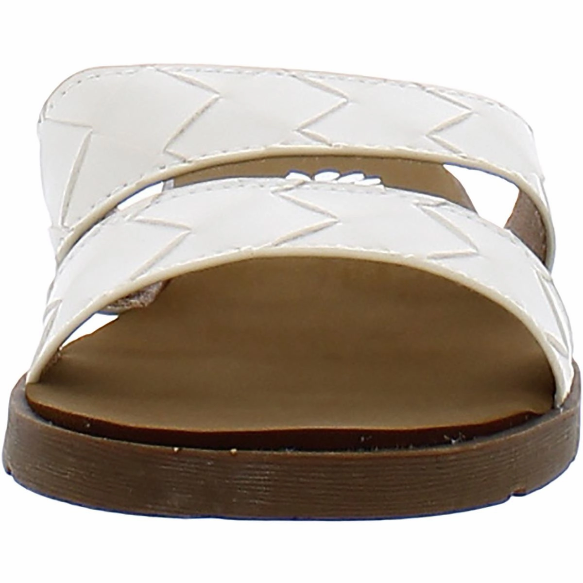 FEYLIE Womens Slip On Open Toe Flatform Sandals