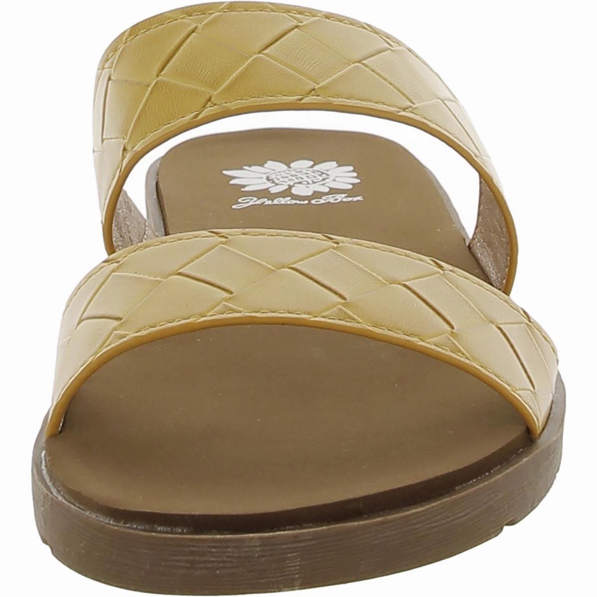 FEYLIE Womens Slip On Open Toe Flatform Sandals