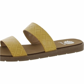 FEYLIE Womens Slip On Open Toe Flatform Sandals