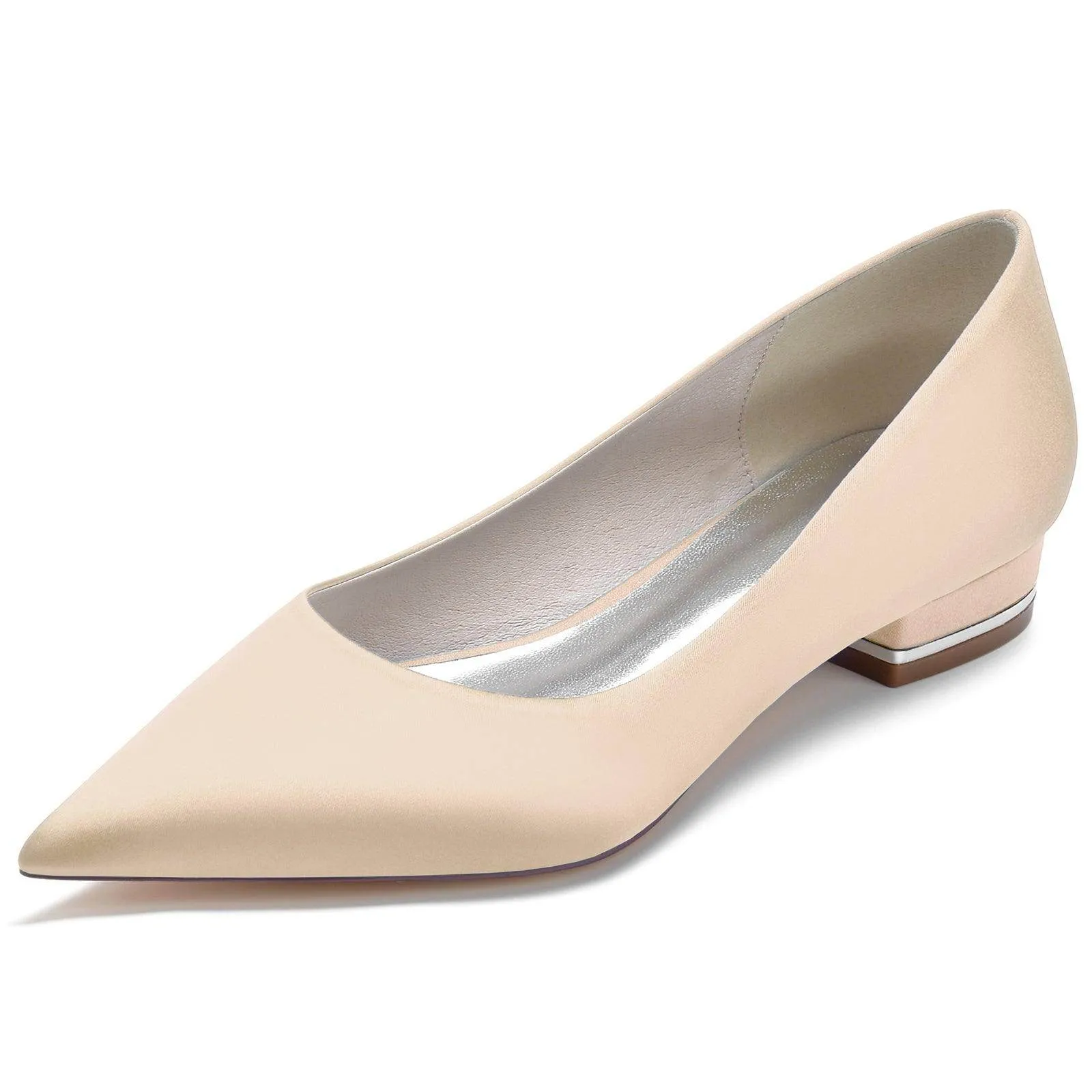 Flat Heel 2.5cm Silk-Like Shoes CK0243