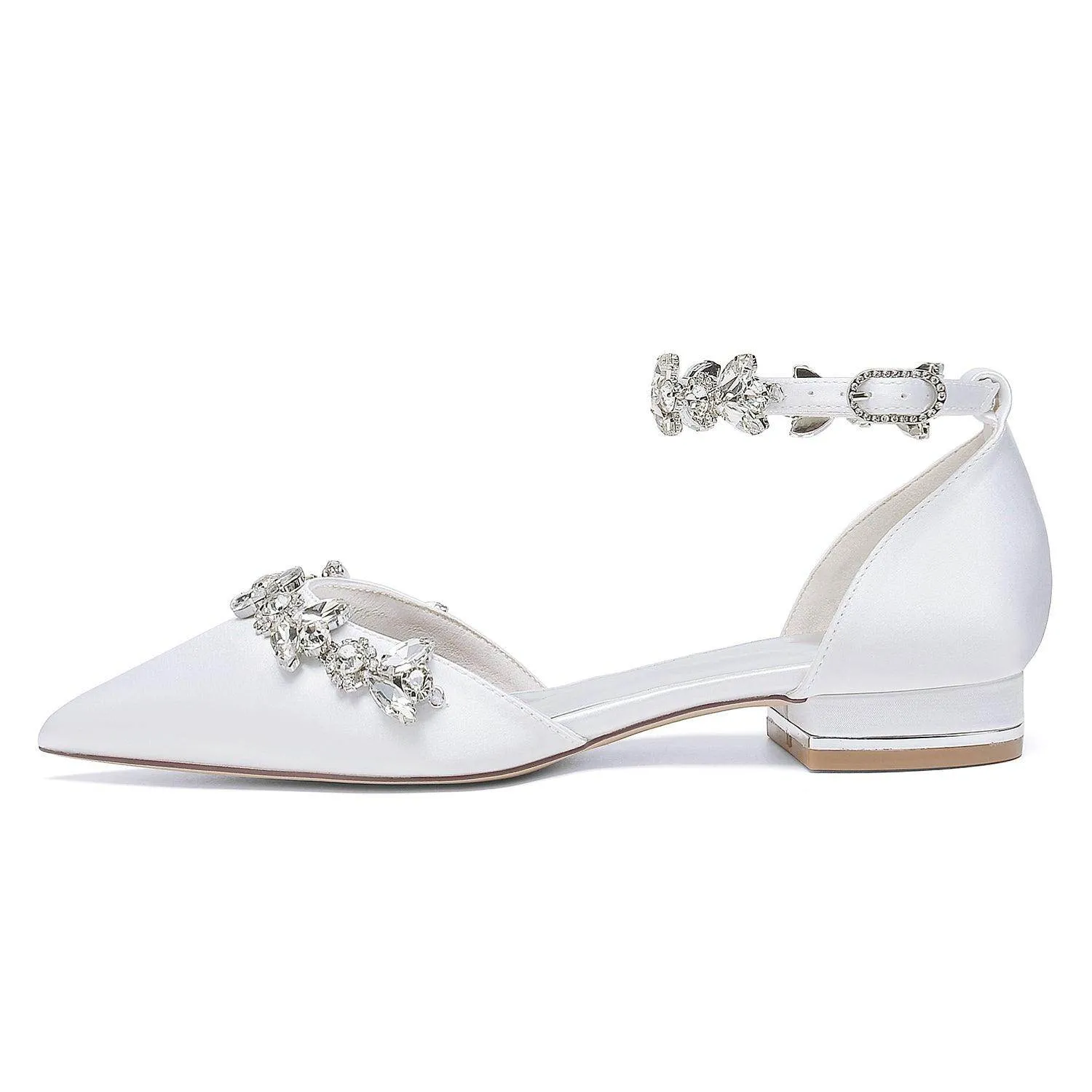 Flat Heel 2.5cm Silk-Like Shoes CK0418