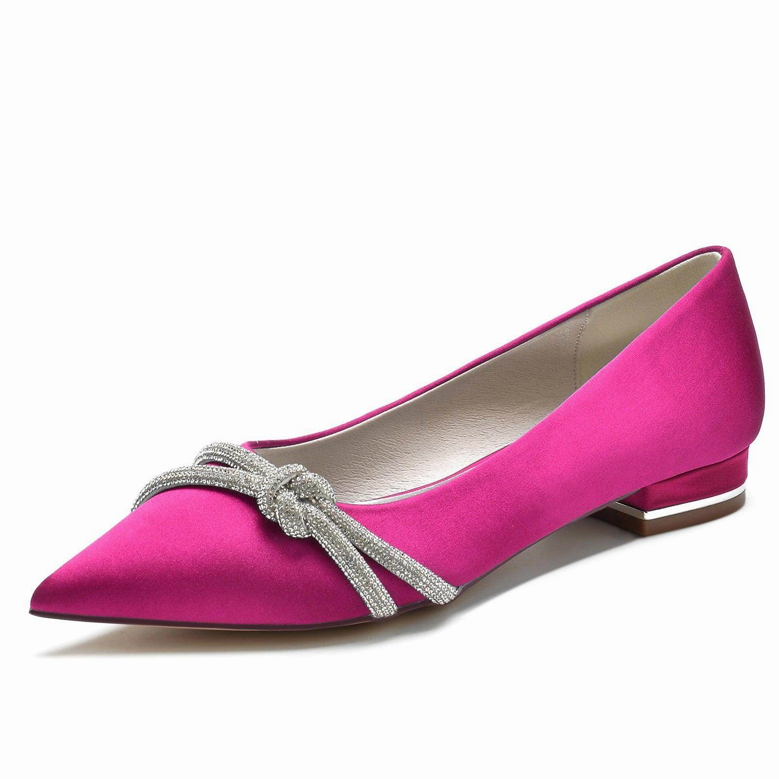 Flat Heel 2.5cm Silk-Like Shoes CK0366