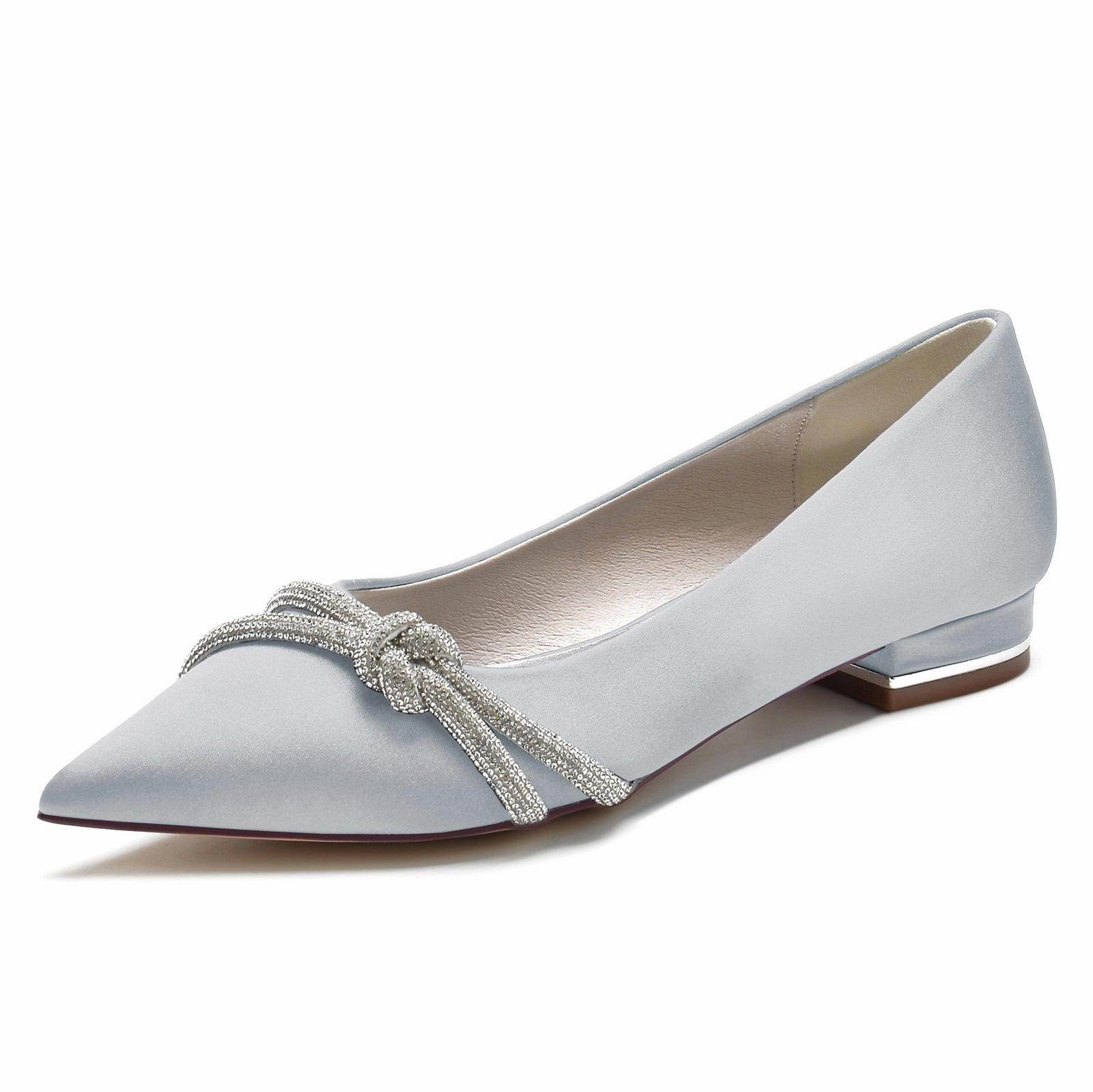 Flat Heel 2.5cm Silk-Like Shoes CK0366