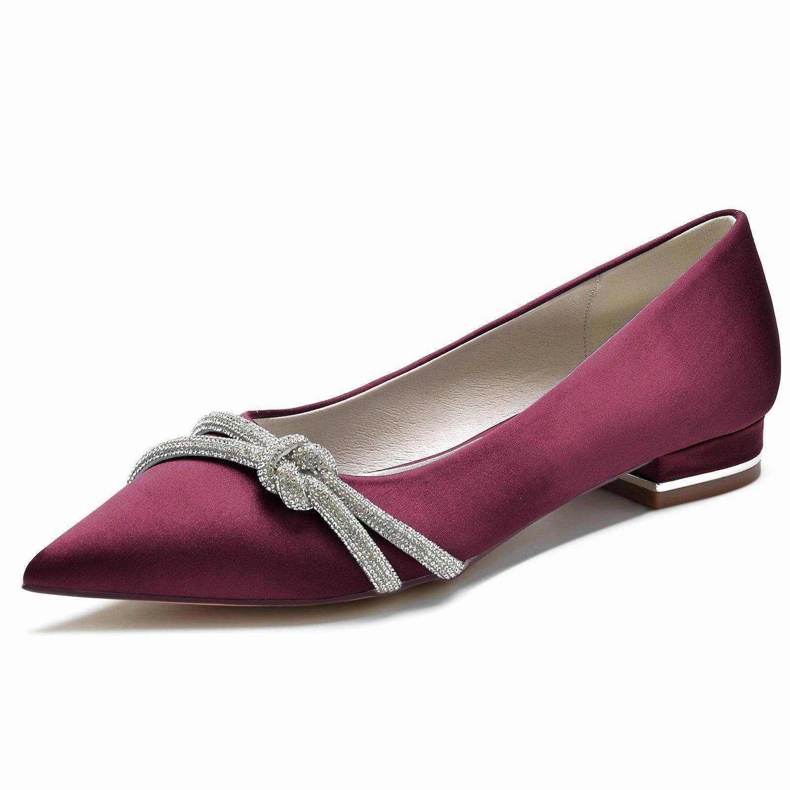 Flat Heel 2.5cm Silk-Like Shoes CK0366
