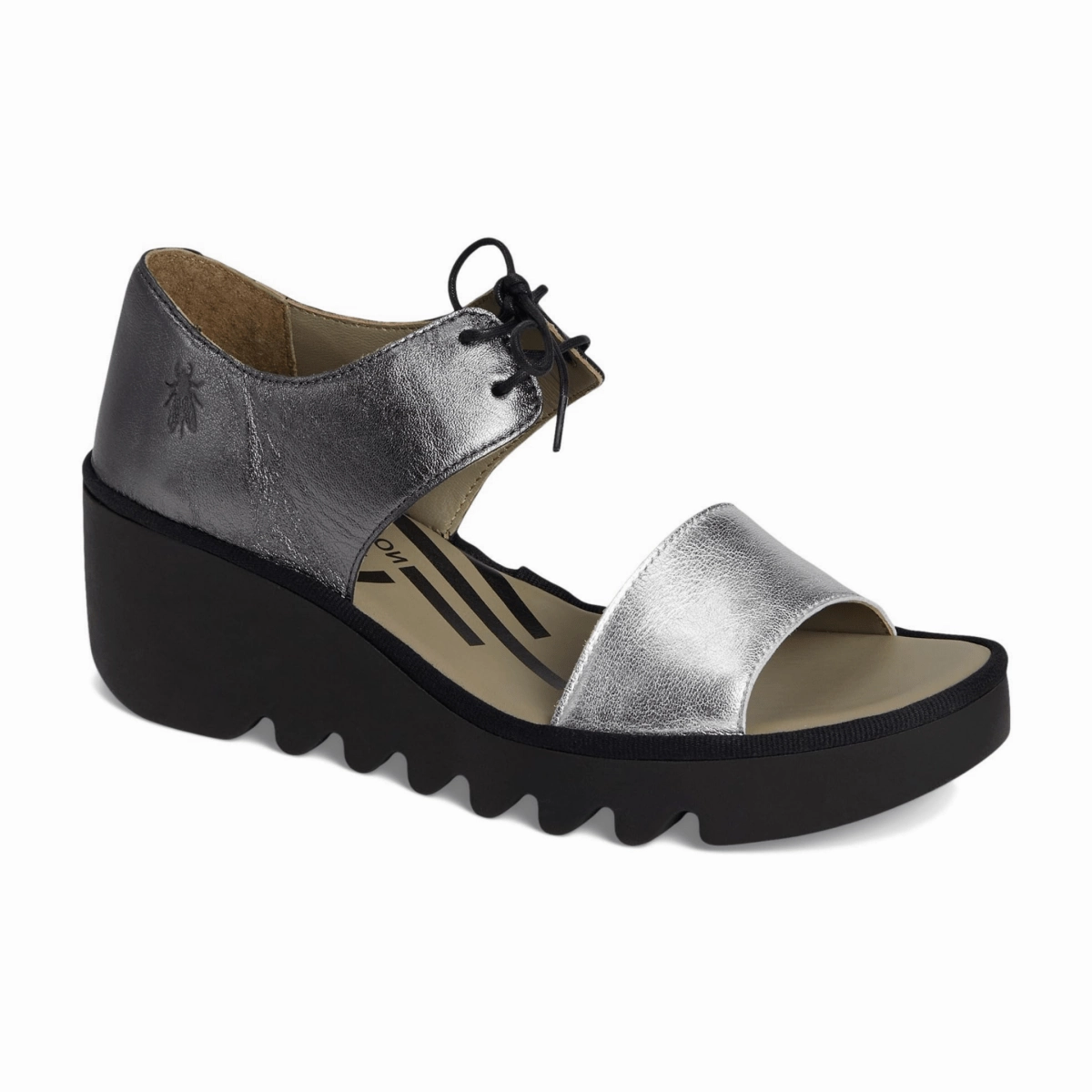 Fly London Women's BILU465 Silver/Graphite