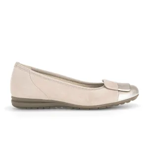 Gabor Women's 22.624.33 Ballet Flat - Oak/Pewter