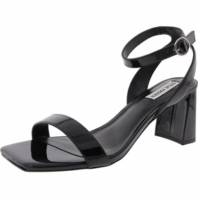 Gifted Womens Buckle Patent Block Heel