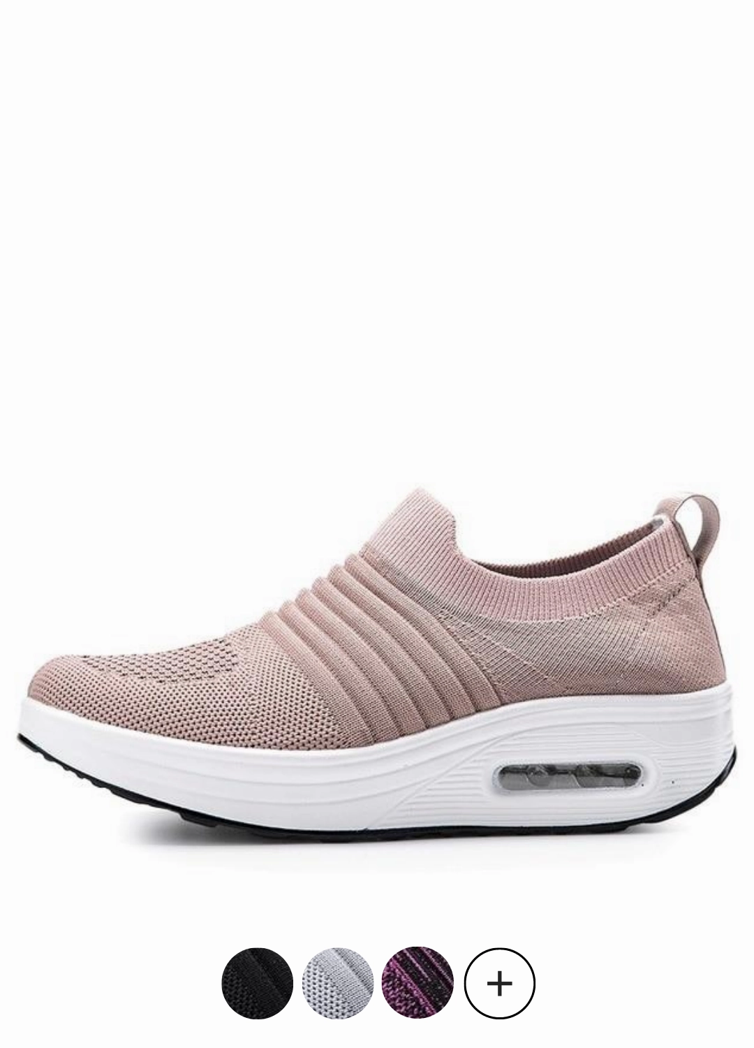 Gofit Women's Flat with Platform Mesh Walking Shoes