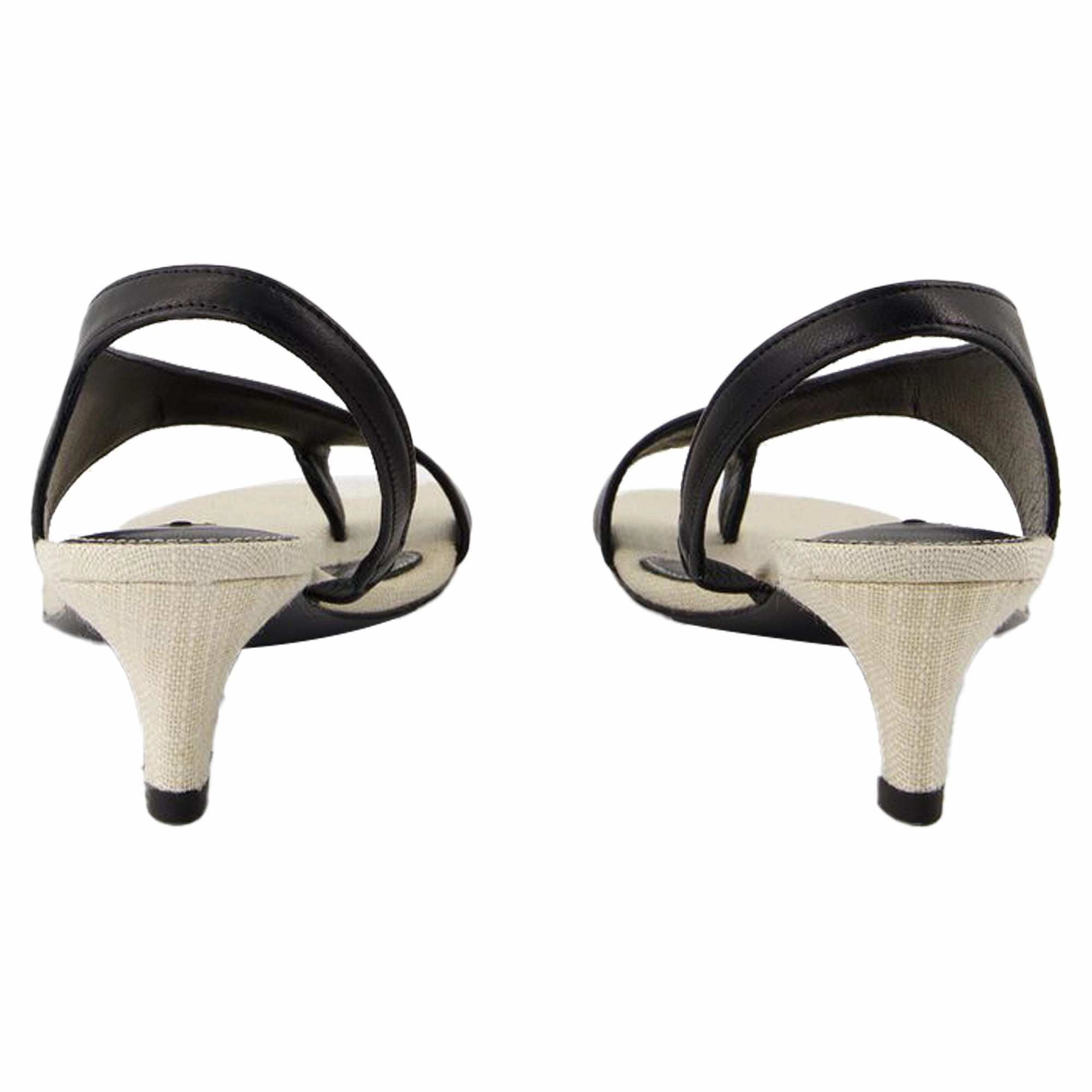 Heeled Sandals - TOTEME - Leather - Black