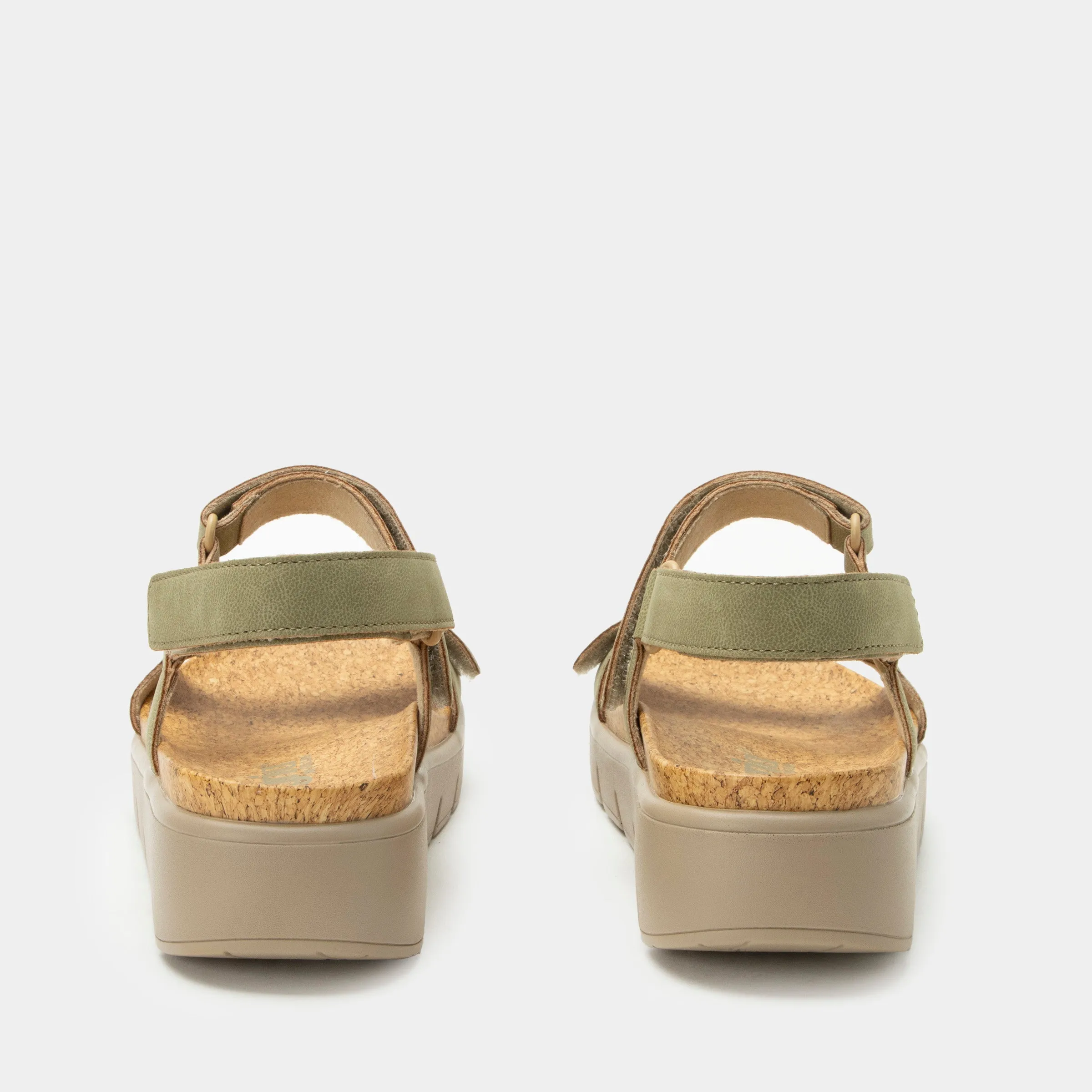 Henna Washed Khaki Sandal