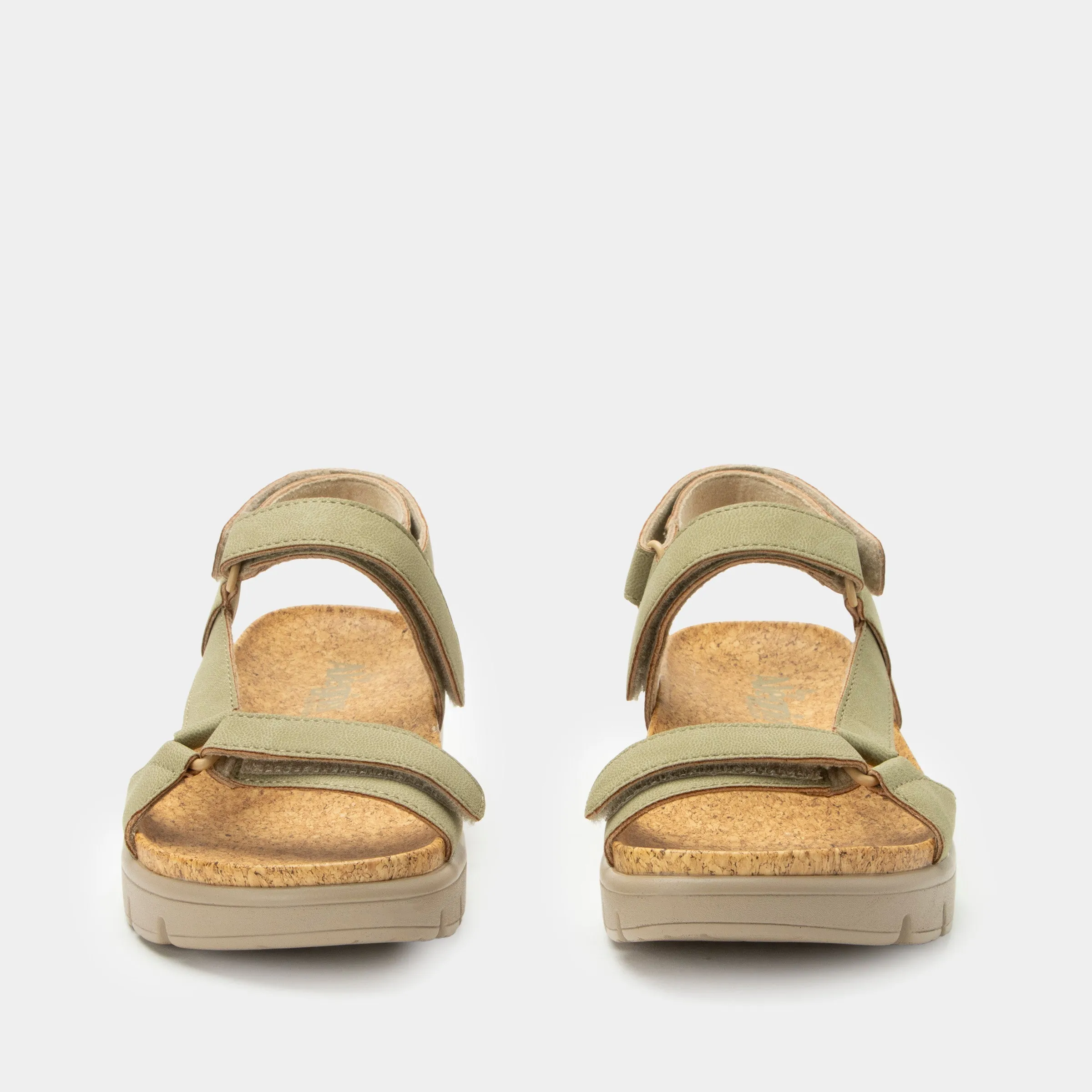 Henna Washed Khaki Sandal